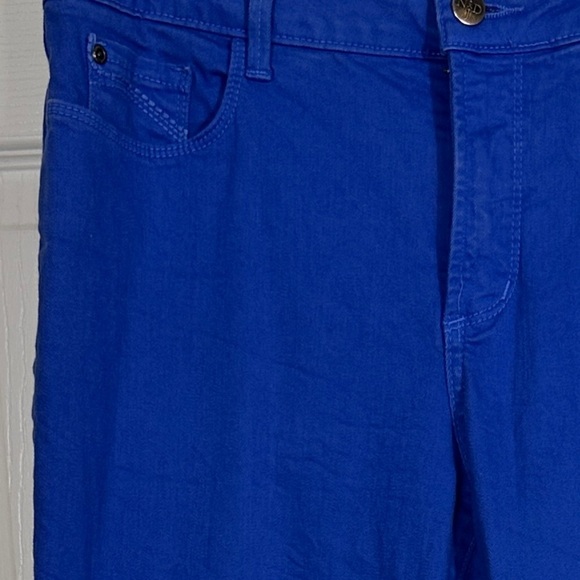 NYDJ size 10 blue ankle pants, cotton blend, fall, transitional, summer, casual - Picture 2 of 12